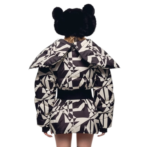 Perfect Moment x H&M NWT Belted Peplum Ski Jacket/Puffer in Sz M - Picture 6 of 14